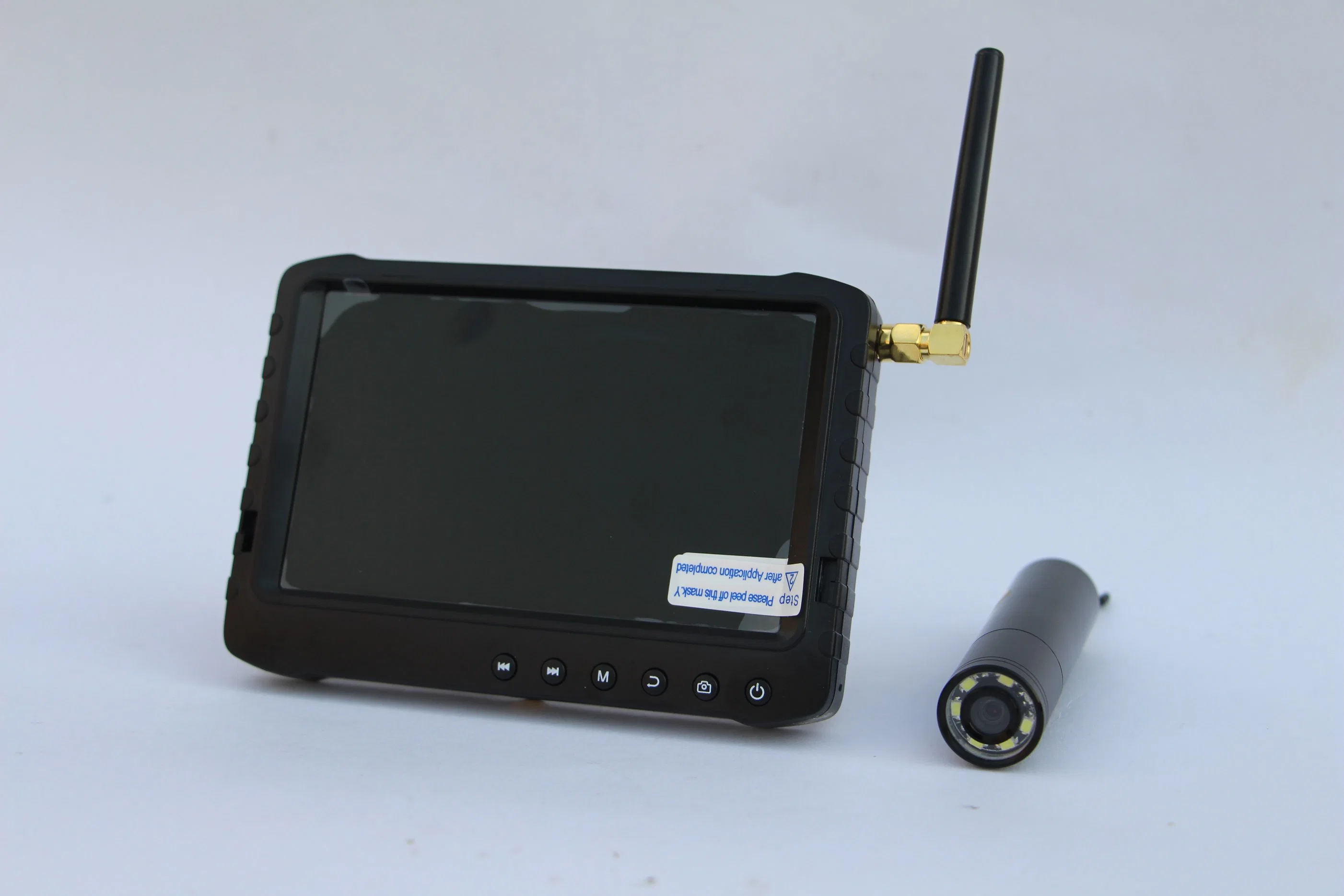 Sistema portátil inalámbrico de 2,4G cámaras de inspección de chimeneas con 5inch DVR