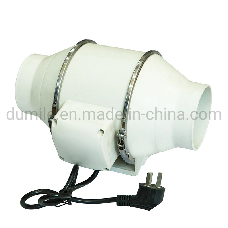 Fresh Air Wind Mixed Flow Duct Extractor Fan with Speed Controller Shops Pipe Exhaust Plastic Axial Blower