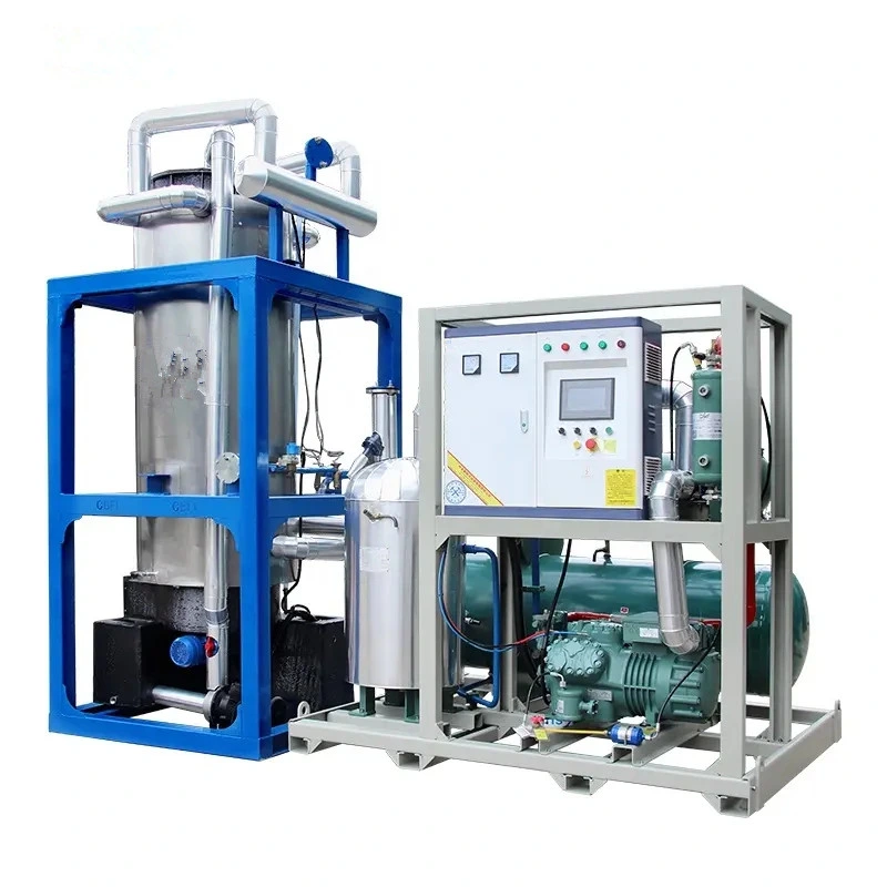 Thermojinn automatique 1-30 tonnes/jour Fast Ice Maker tube/ Block /Flake/Cube Ice machine, petit équipement de réfrigération industriel