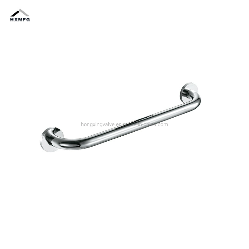 Angle Wall Plate Bathroom Polishing Finishing Grab Bar with Soap Basket