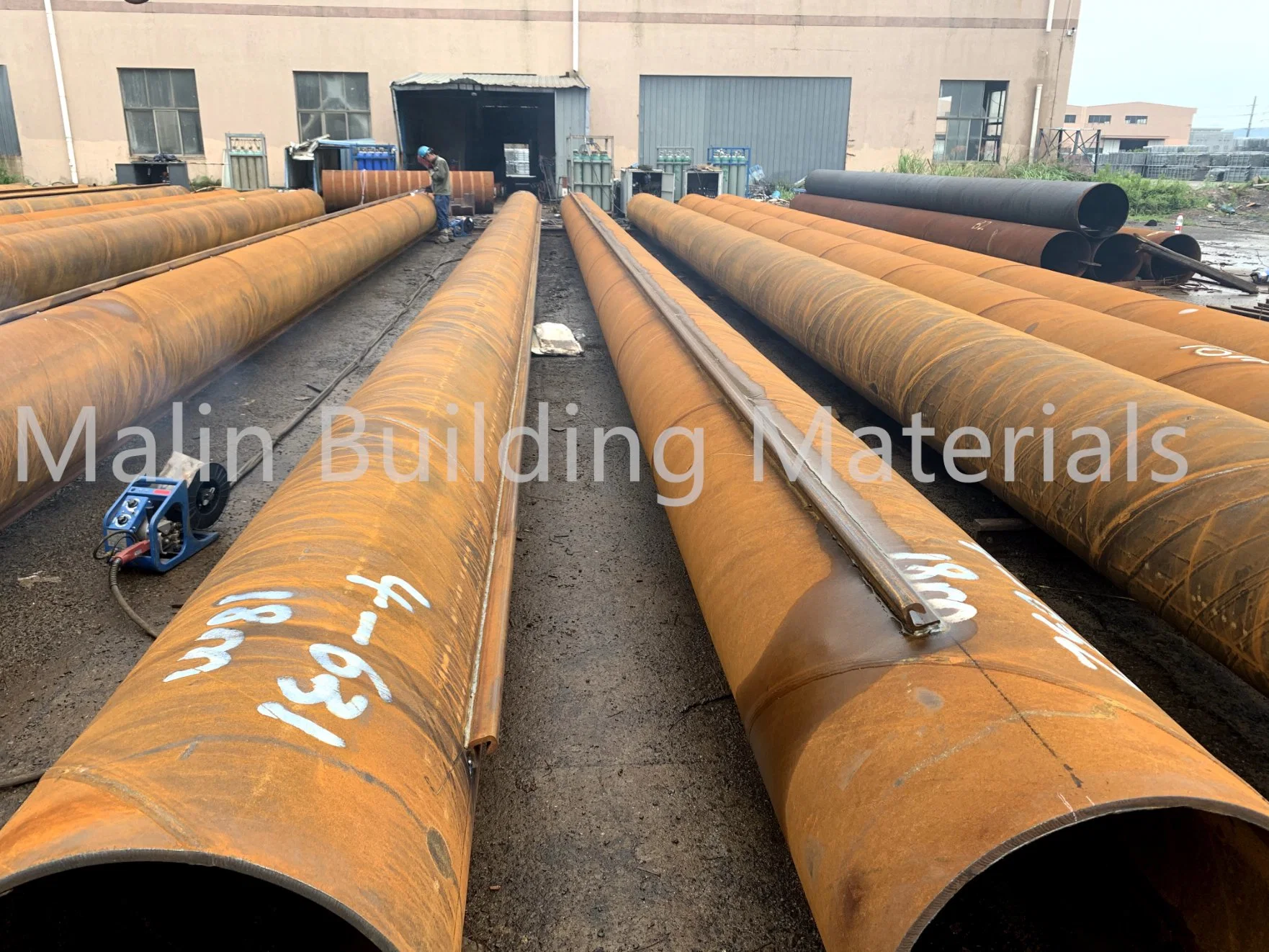 DN200 to DN5000 ASTM En Standard LSAW/ERW/SSAW Carbon Steel Pipe Piles