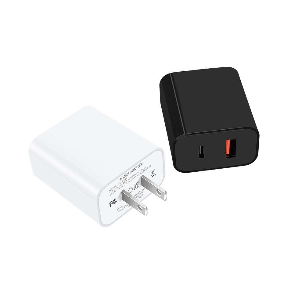 2021 Nosotros 18W QC+USB 3.0 Tipo de adaptador de C-C de pared USB Adaptador de cargador de viaje cargador de teléfono móvil de alta velocidad cargadores USB multipuerto