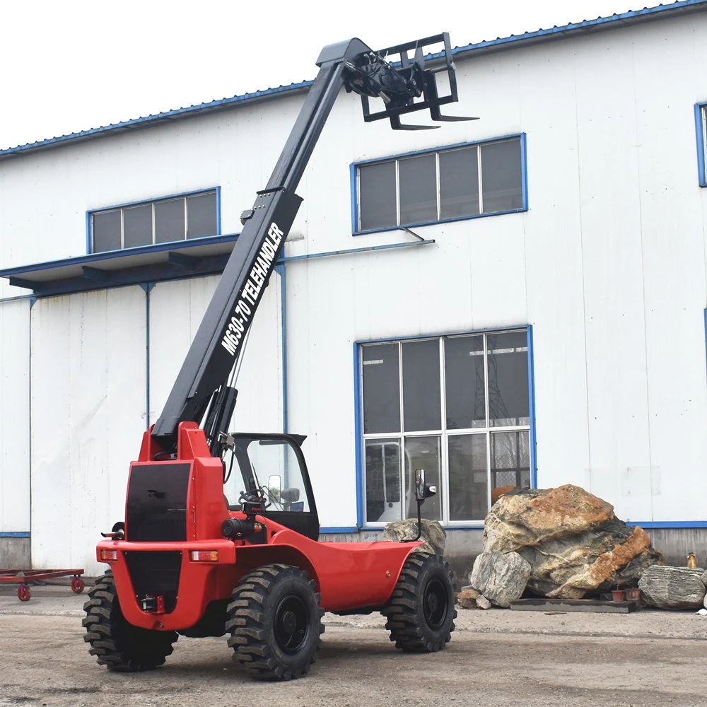 Chinese Brand Mini Telescopic Handler Telehandlers 4X4 Diesel Japanese Yanmar Engine Telescopic Boom Forklift 3ton 7m EPA 4 Euro 5 Engine Telehandler for Sale