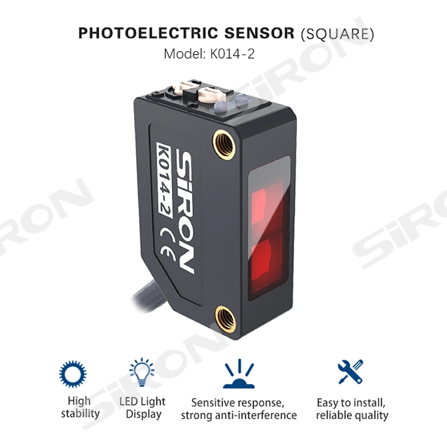 Siron K014-2 Slot Sensor Square Shaped Thru-Reflection Type Infrared Photoelectric Sensor