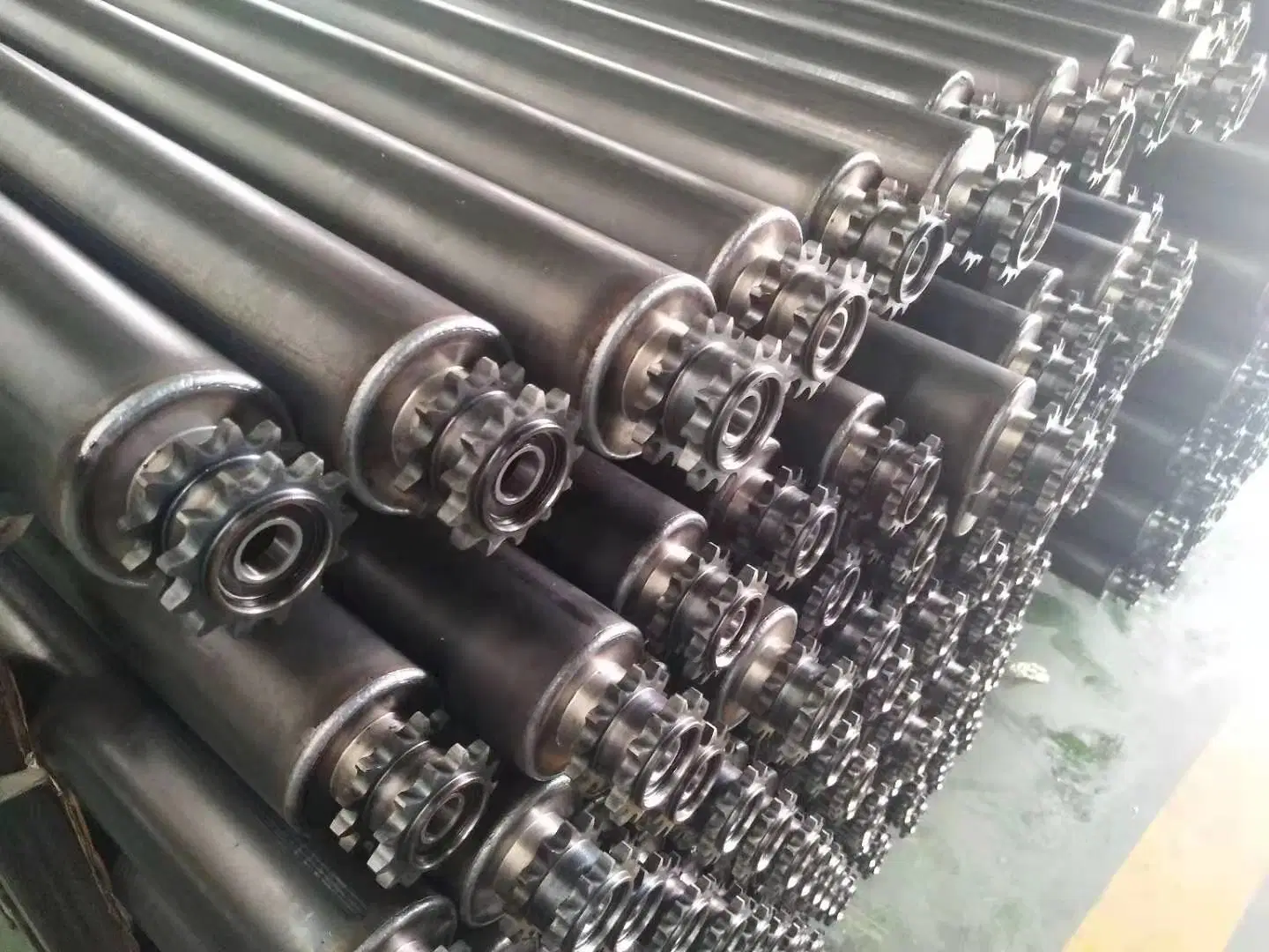 Medium/Heavy Duty Precision Bearing Fixed Steel Sprocket Conveyor Roller