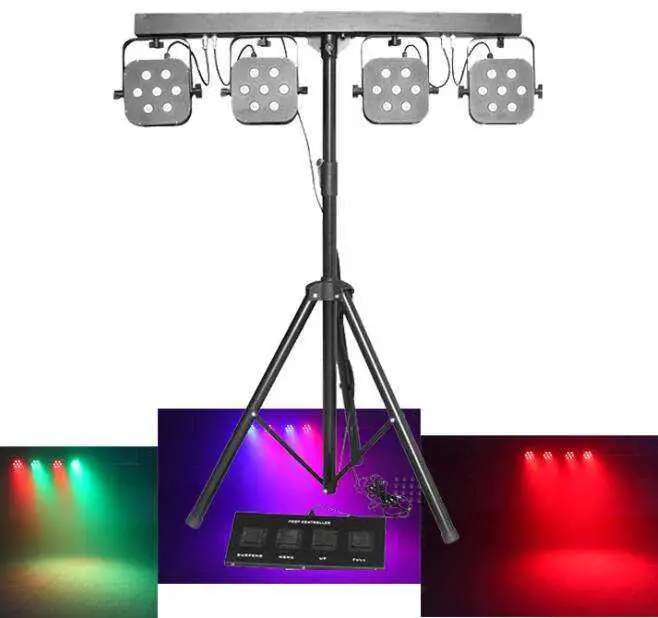 DJ Lights Disco Equipment 7X3w RGBW 4in1 LED PAR Bar Stage Lighting
