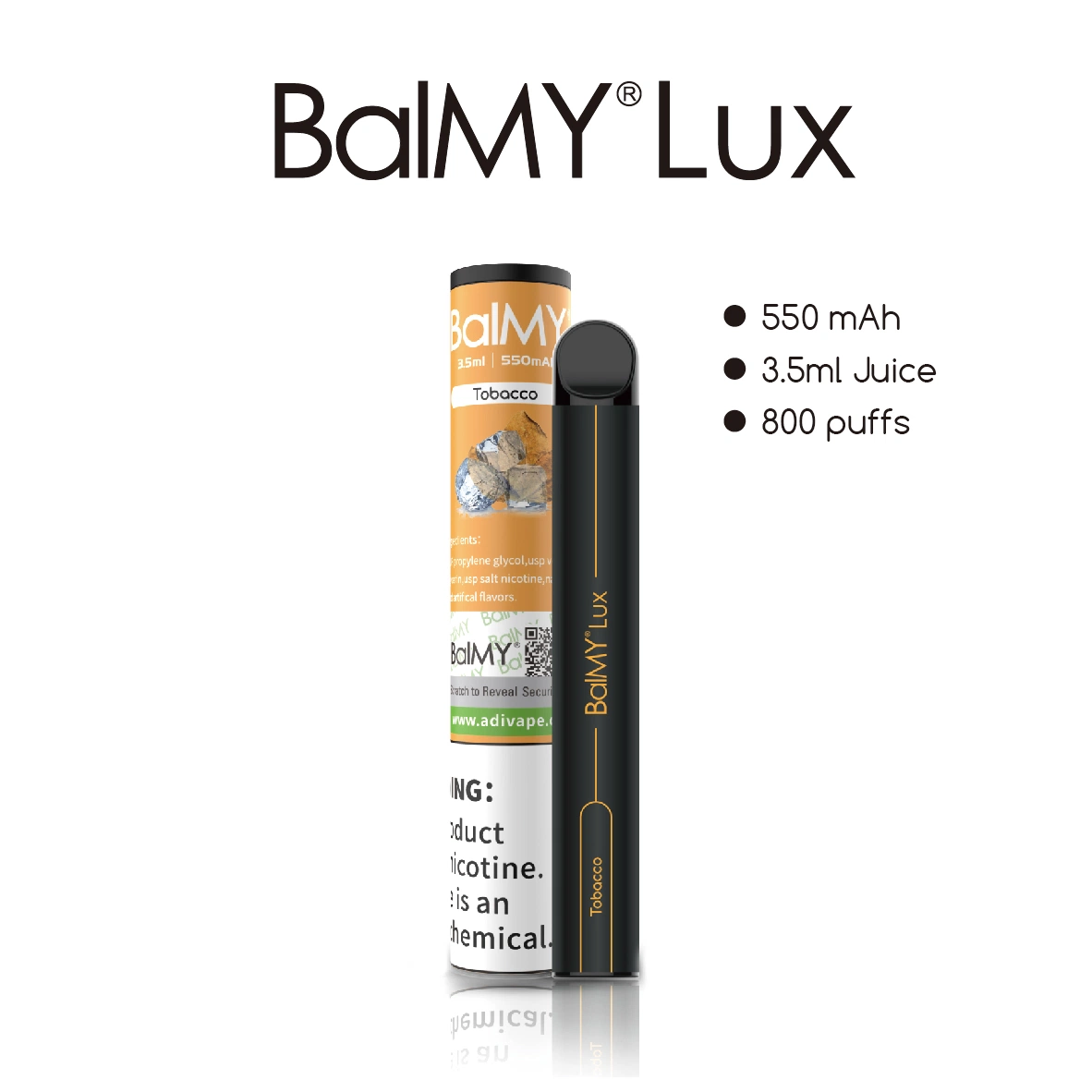 Balmy Lux 550 mAh Akku 3,5 ml Balmy Lux Electronic Hookah Preis