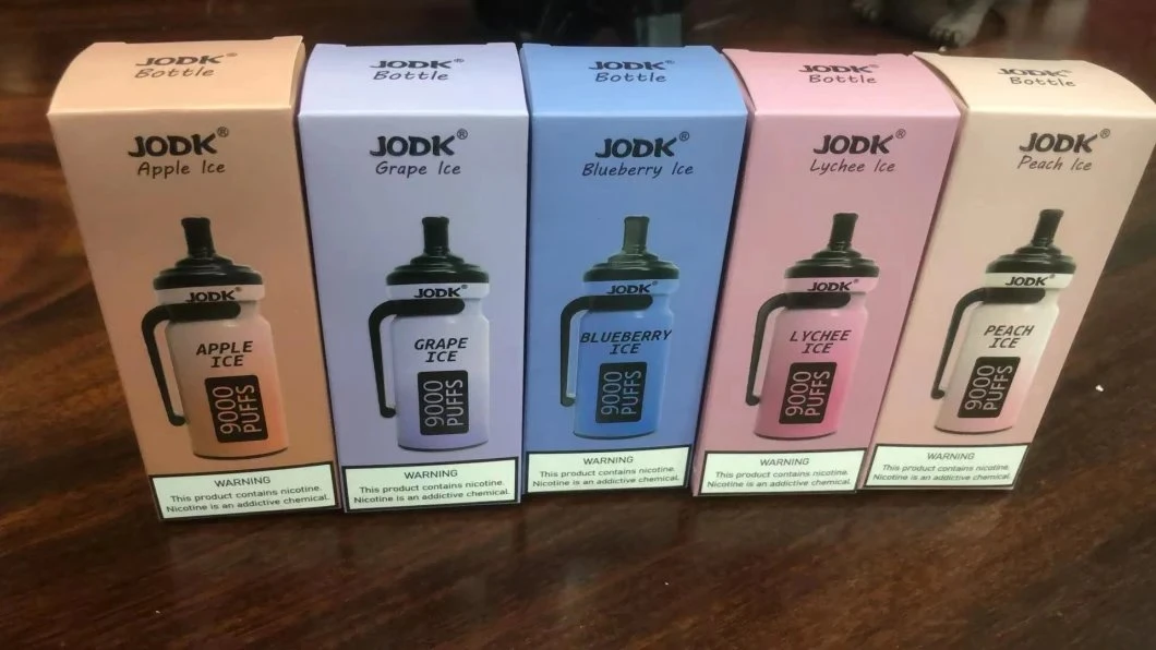 2023 Meistverkaufte Einweg-Vape Jodk Flasche 9000 Puffs Original Großhandel/Lieferant Einweg-Vape E- Cig Pen Support OEM