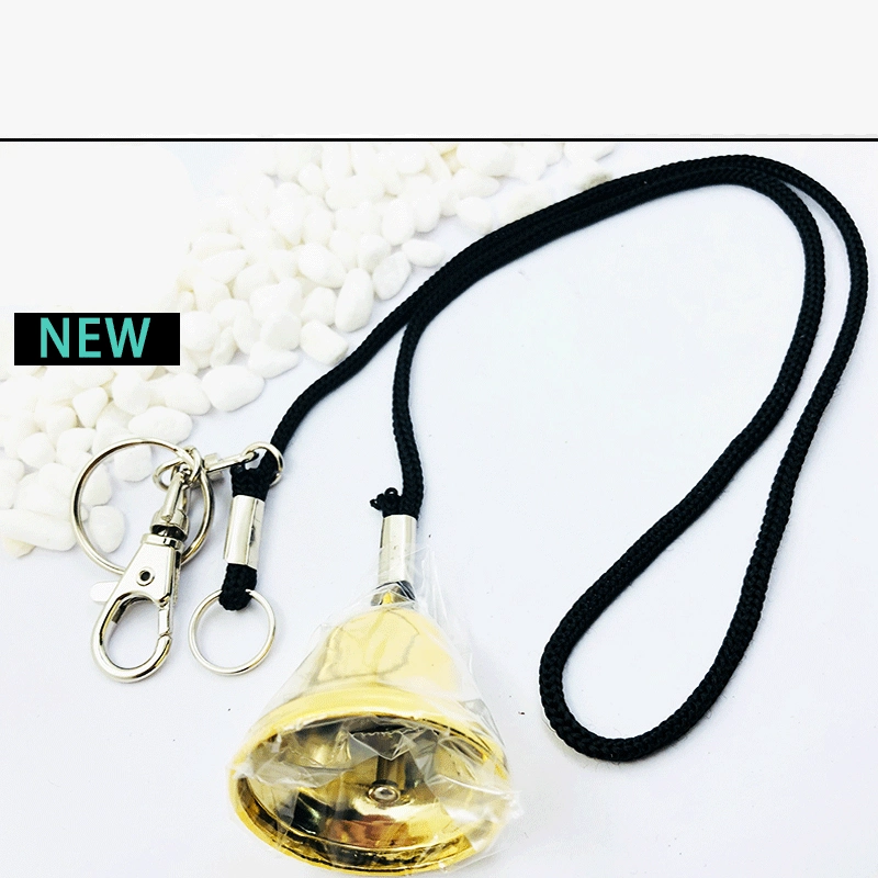 Brass Bell Gold Plated Bell Keychain Collar Pet Pendant Handbell Bell Processing Jewelry Accessories