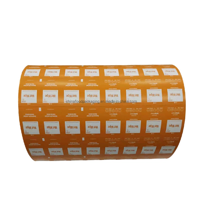 Customized Print Design Aluminum Foil Paper Roll Wound Cleansing Wipes