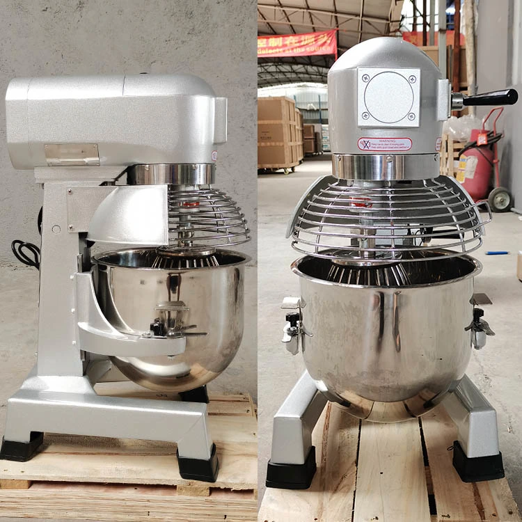 Vigevr Backmaschine gewerbliche gewerbliche Bäckerei Geräte Maschine 10L 20L 30L Elektrischer Kuchenständer Planetary Spiral Brot Mehl Teig Mischen Mixer mit Schüssel