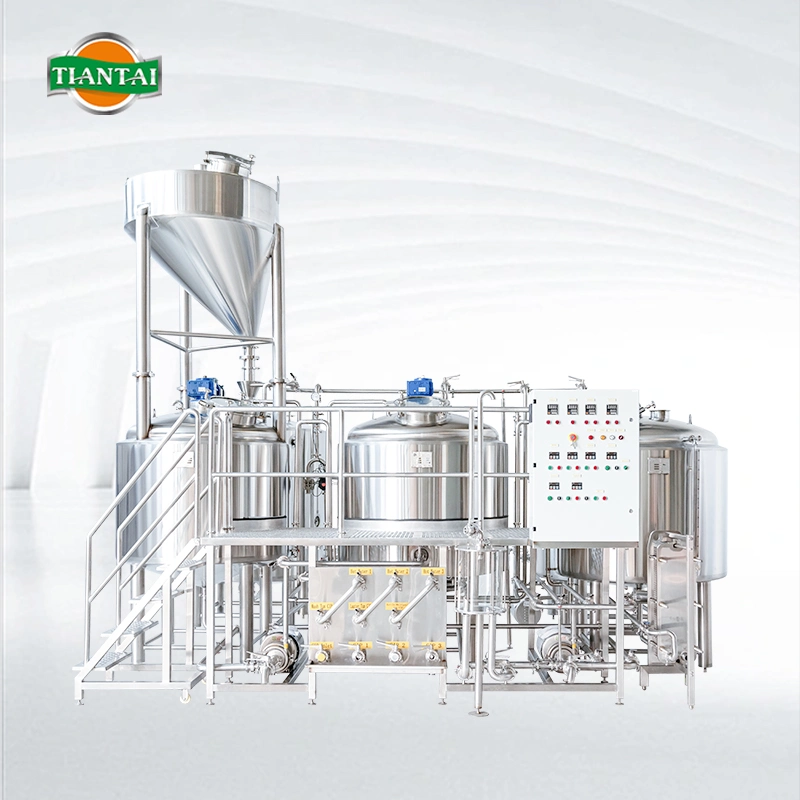 1000L 2-Vessel Steam Heating Tiantai Hot Water Tank Automated Brewing Sistema