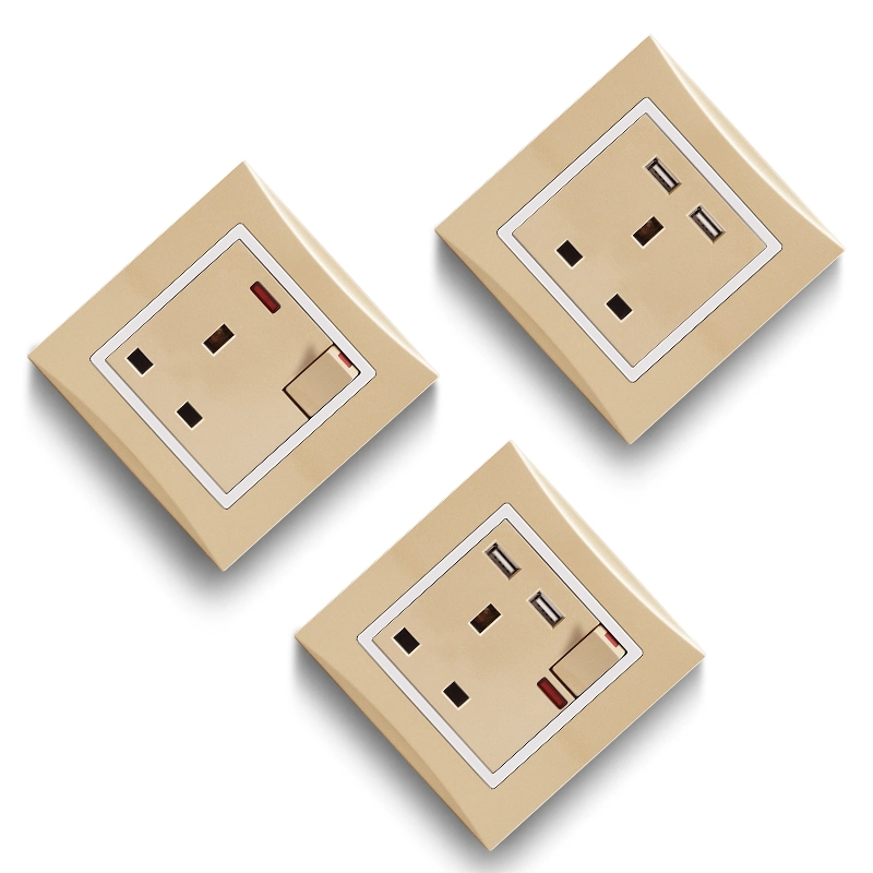 UK Switch Socket 1 Gang 1 Way Switch K3 Series