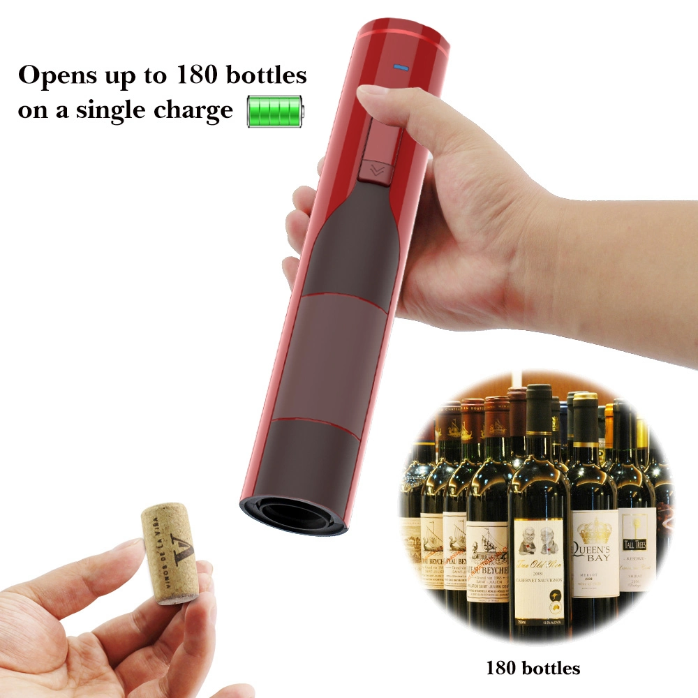 Automatic Wine Set Rechargeable Pourer Price Vacuum Stoppers Bottle LED Huohou Opener