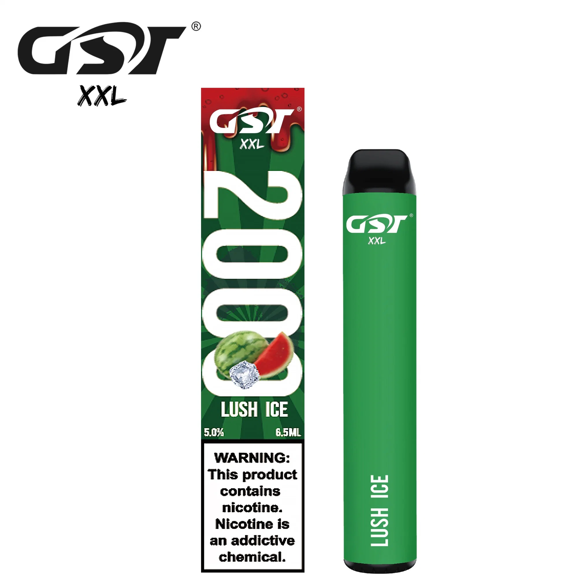 Original Gst XXL 26 Flavours 2000 Puffs Best Disposable/Chargeable Vape Pen Wholesale/Supplier