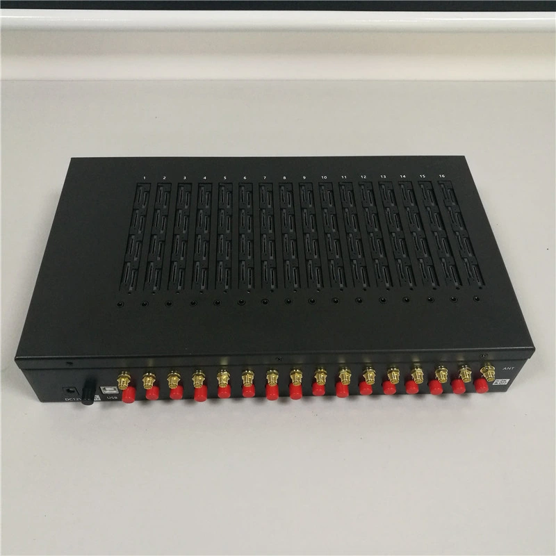 16 Port 128 SIM GSM Modem Pool für das Senden/Empfangen von Bulk SMS