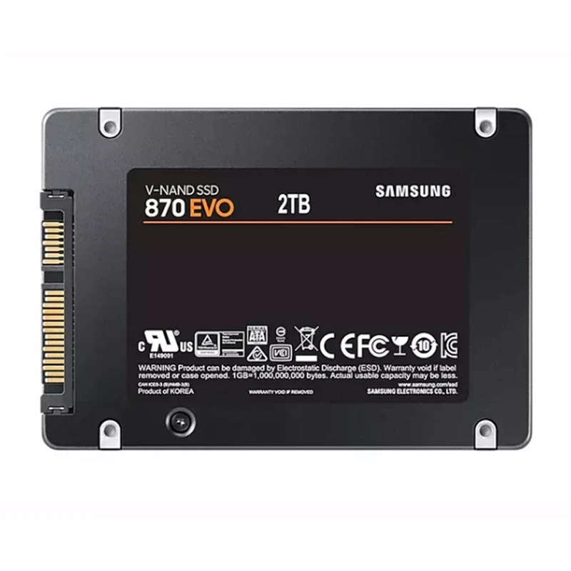 Disco rígido SSD original 870 Evo de 1 tb com 500 GB e 2 tb Unidade de estado sólido HDD 2.5 SSD Sataiii 250 GB Para PC laptop Ssds2kb480gz01