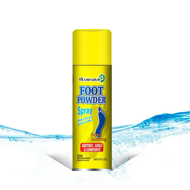 Venta en caliente OEM eficaz Herbal Anti-hongos pie Deodorante Spray polvo Quitar el aerosol para pies de olor