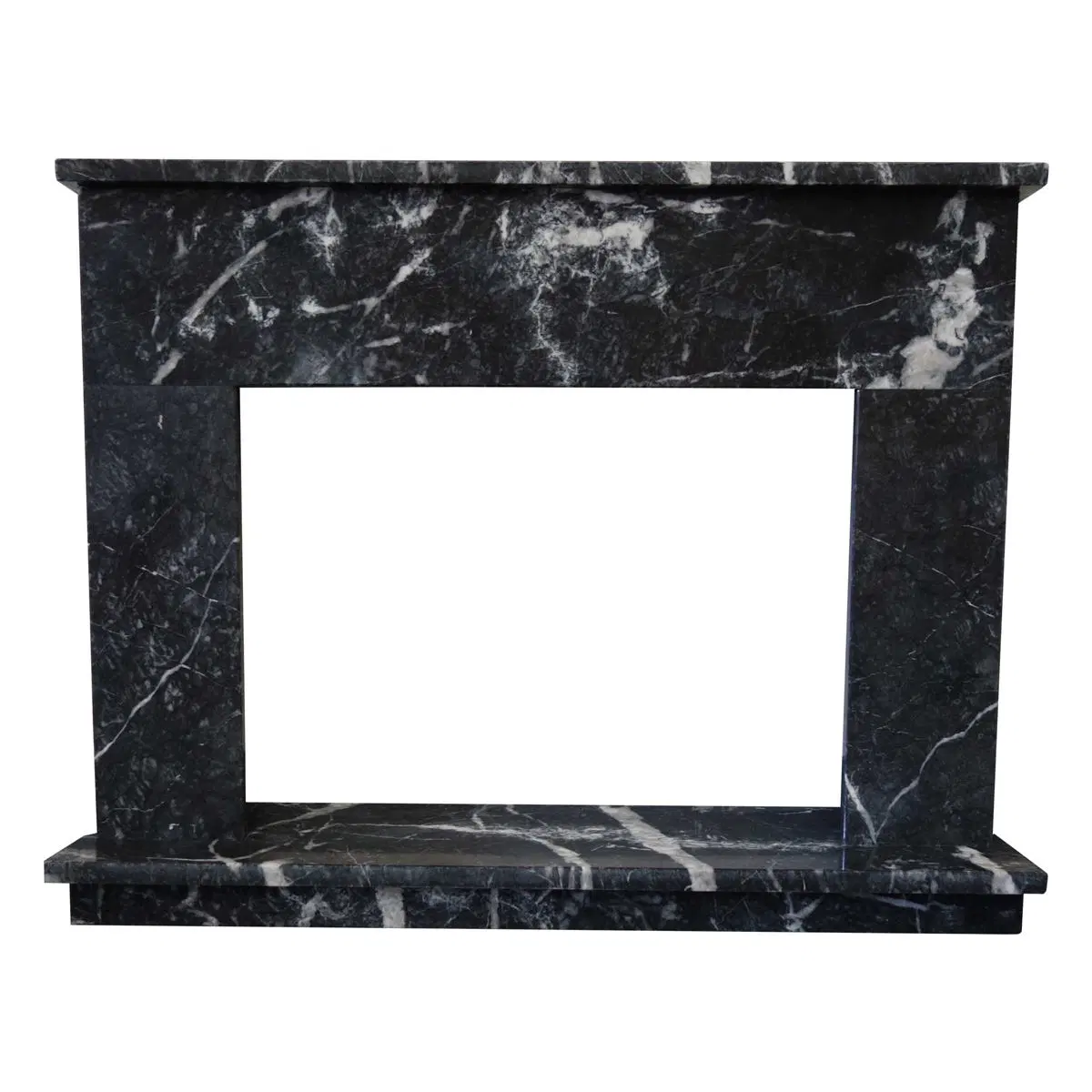 Black Marble Fireplace Mantel (YXFP-037)