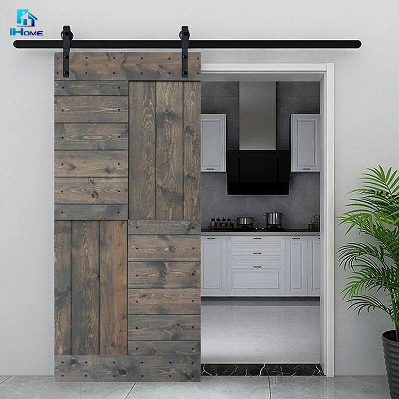 Sliding Cabinet Barn Door Hardware Solid Wood MDF Sliding Barn Doors