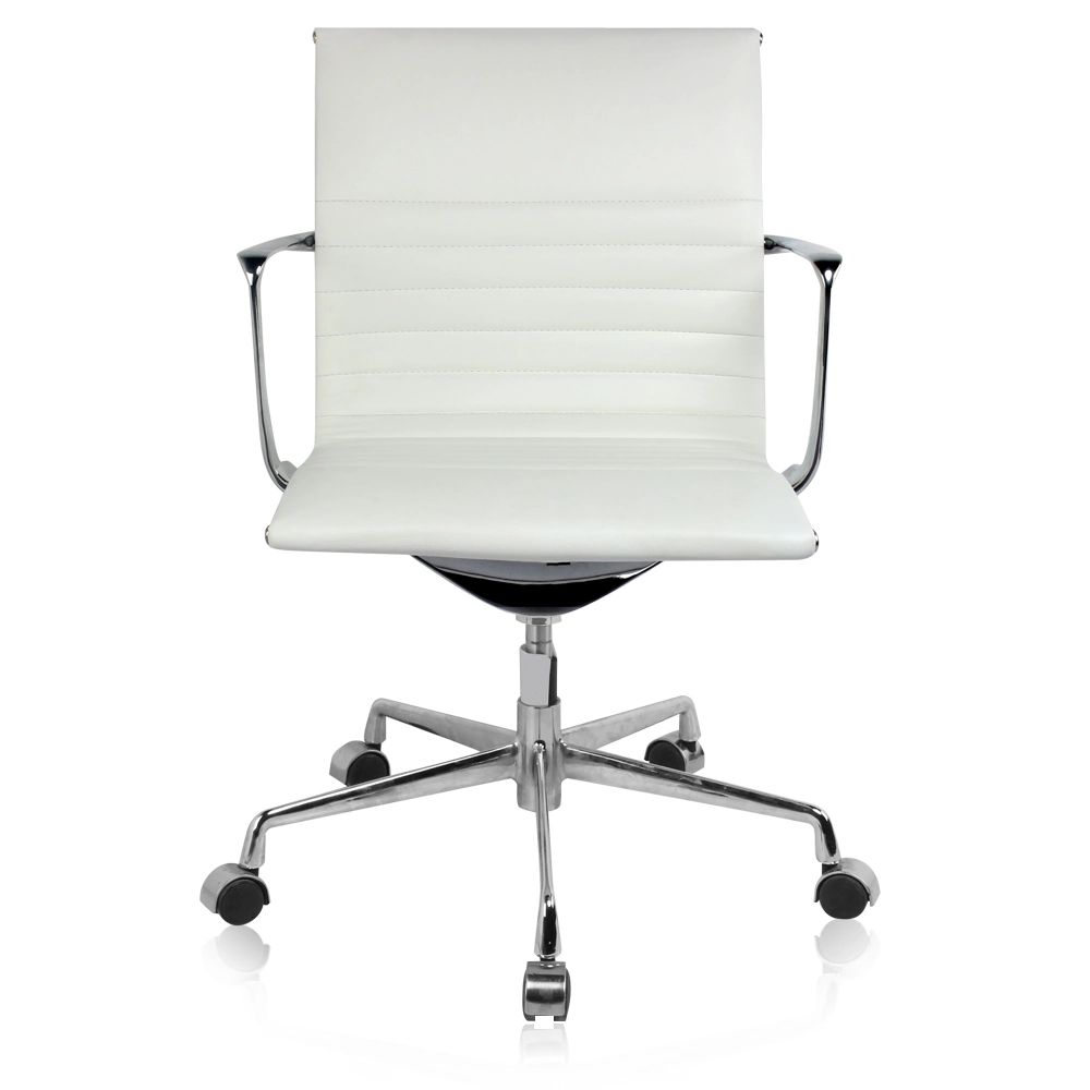 Mobilier de bureau moderne en cuir Chaise de bureau ergonomique en tissu exécutif pour réunions pivotante pour le personnel