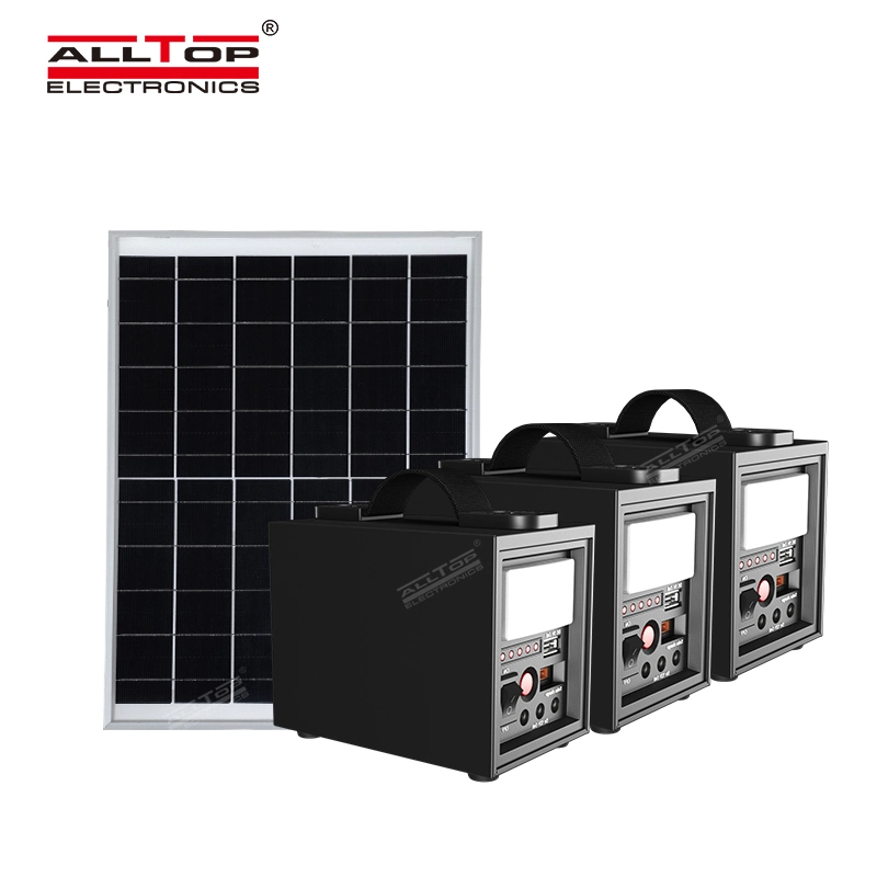 Alltop 20 40 60 W Outdoor Camping Fishing Home Lighting Solar Power System