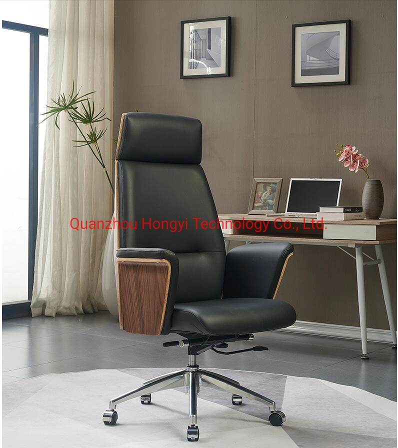 China Manufacture Manager Leather Swivel Executive Office Chair for Office Furniture