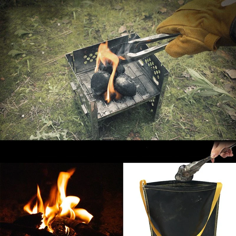 Silicone Fireproof Cloth Bag Flame Retardant Charcoal Recycling Bag