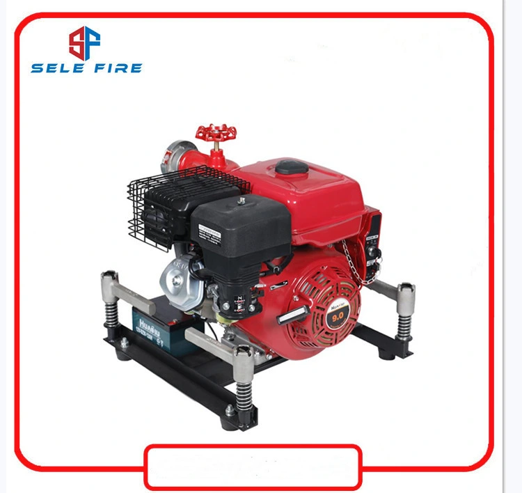 Portable Mobile Fire Pump with 9HP Gasoline Engine