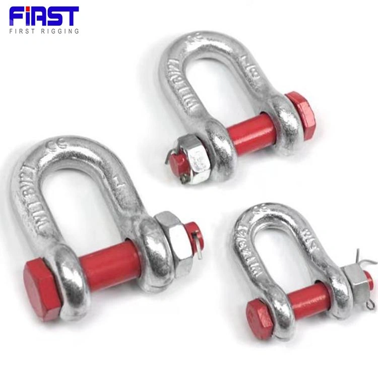 Haute qualité Galvanisé Tensile G2130 Bow Shackle pour la récupération en mer.