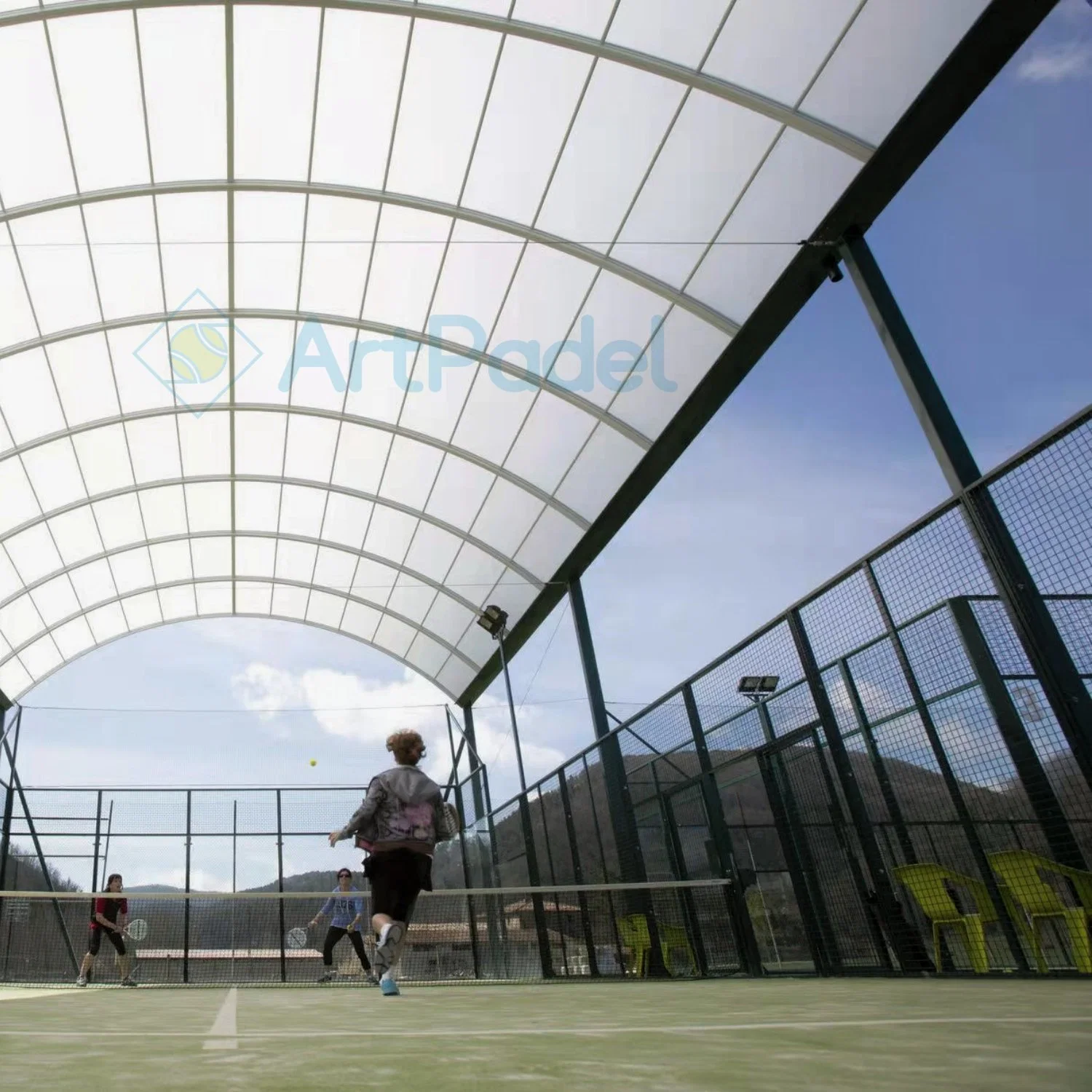 Fornecedor de tejadilho de ténis padel para exterior e interior