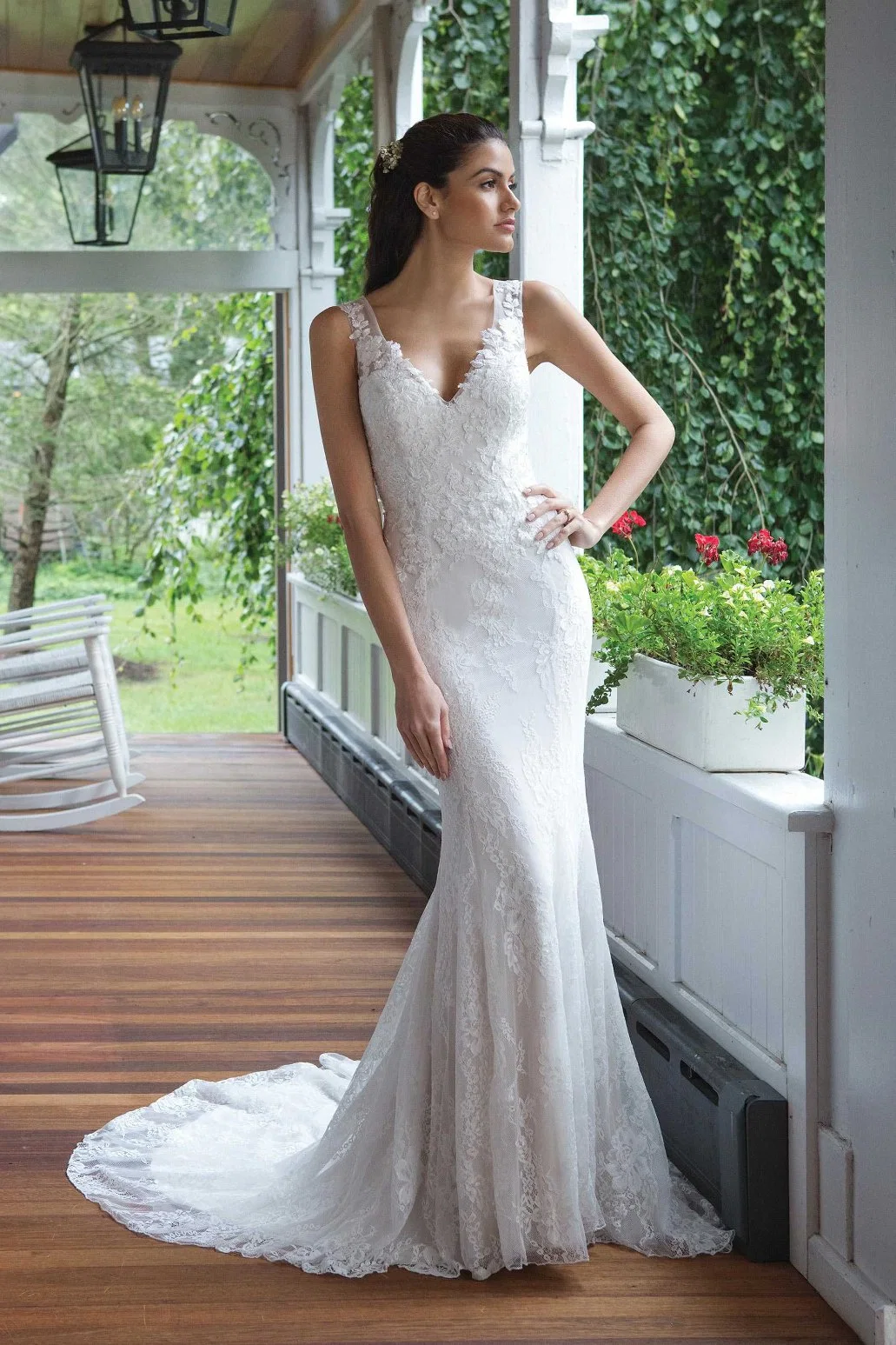 Los brillos de la sirena está equipado vestido de novia vestido de novia personalizados de encaje LB8121