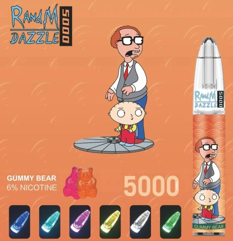 2022 El Buen Gusto Envío rápido Fumot Randm Dazzle 5000 inhalaciones de 6% de sal de la nicotina Vape desechables