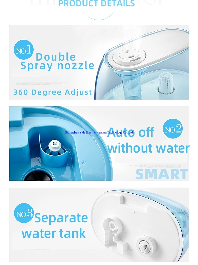 Best Selling 5L Mechanical Control Humidifier Ultrasonic Mist Humidifier Micro Mist Humidifier