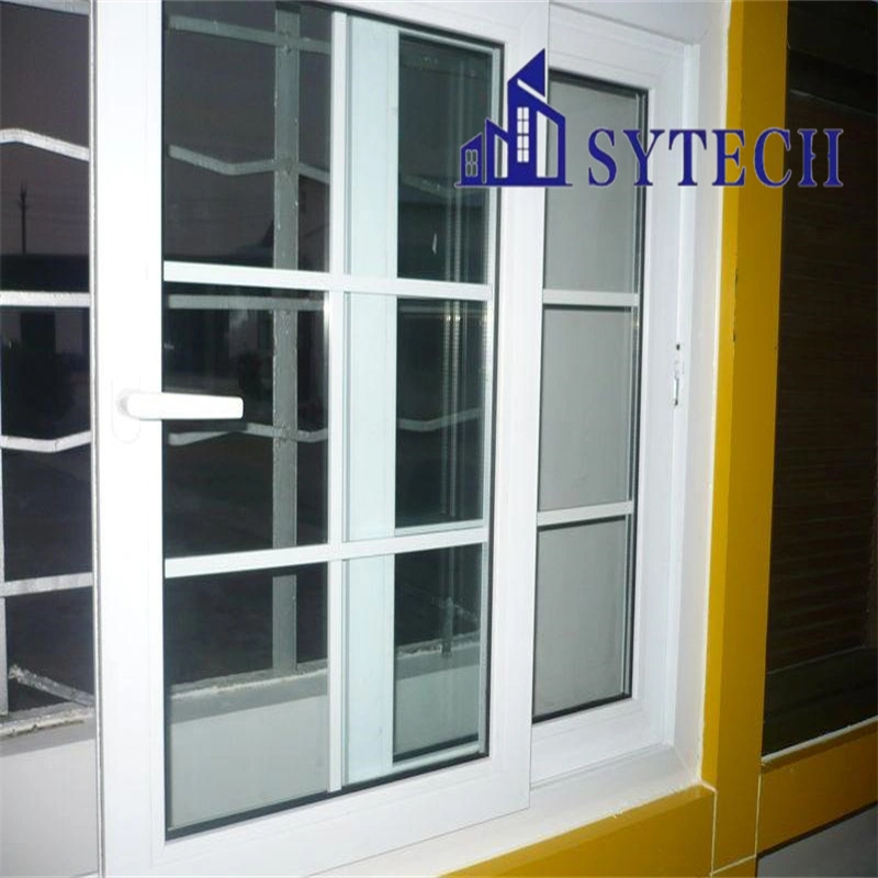 High quality/High cost performance  Soundproof Factory Price American Style PVC Double Hung Window Vertical Sliding