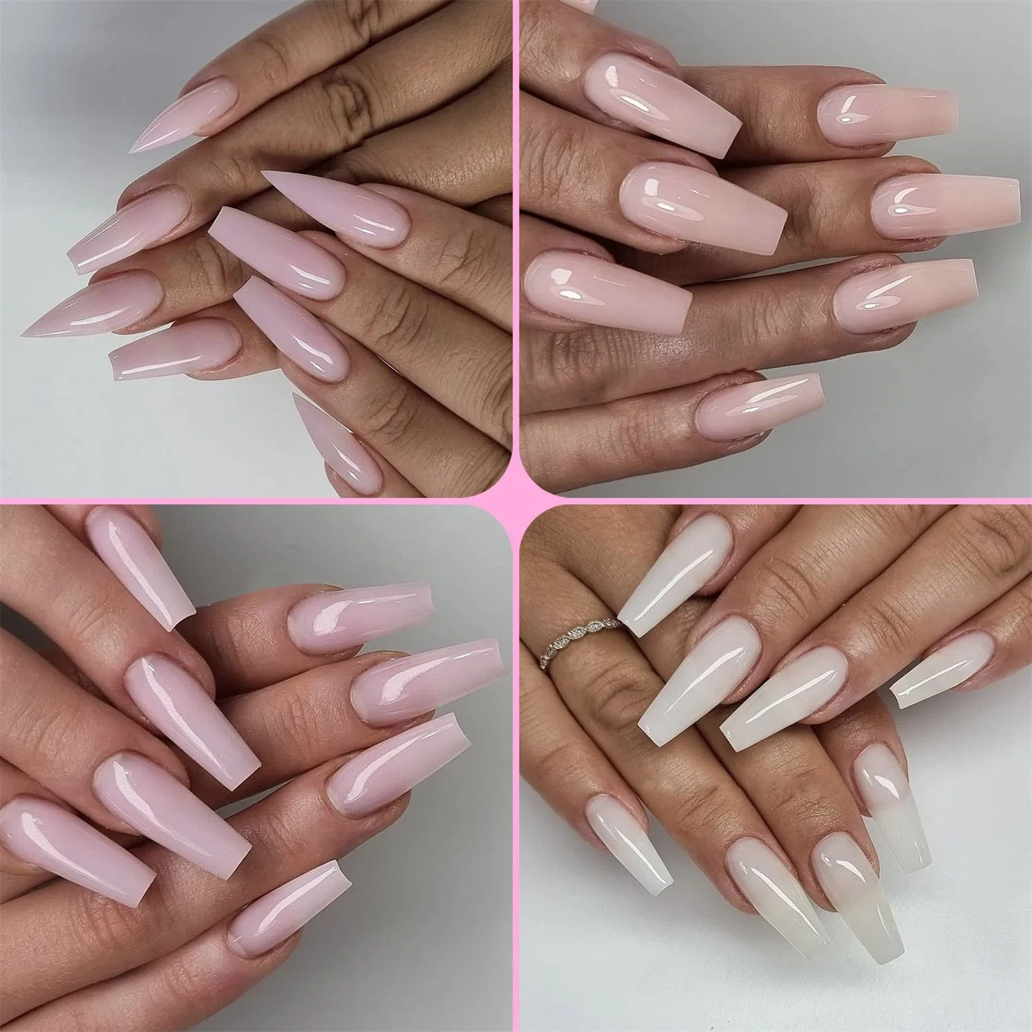 15 مل 30 مل امتداد الفن النيل Gel UV ورق صلب مجاني حامل بسرعة تمديد نموذج العلاج بالأعشاب البلورية Gel Nail Photograpy Crystal Poly جيل