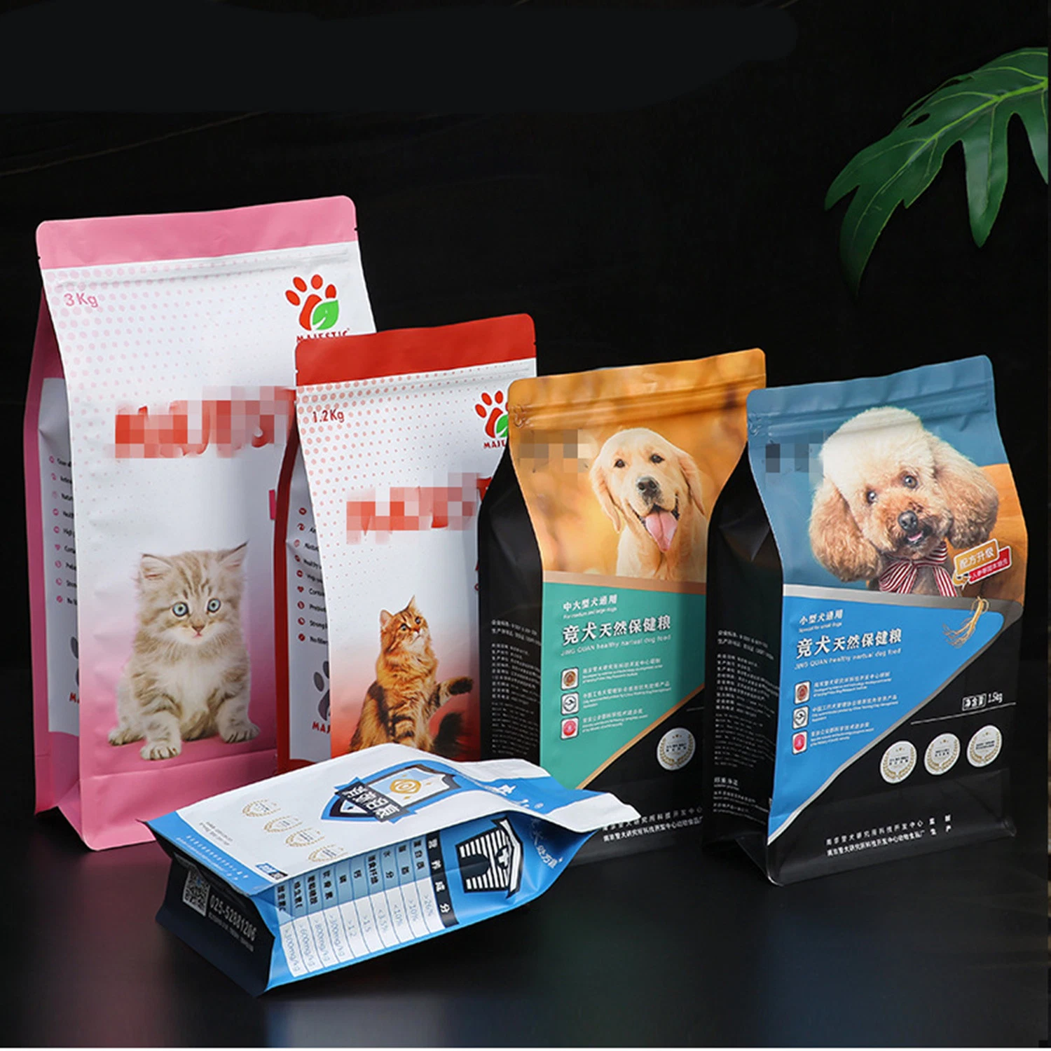 Individuell Bedruckte Reißverschlusstasche Aus Kunststoff Für Hunde Und Katzen Verpackungsbeutel