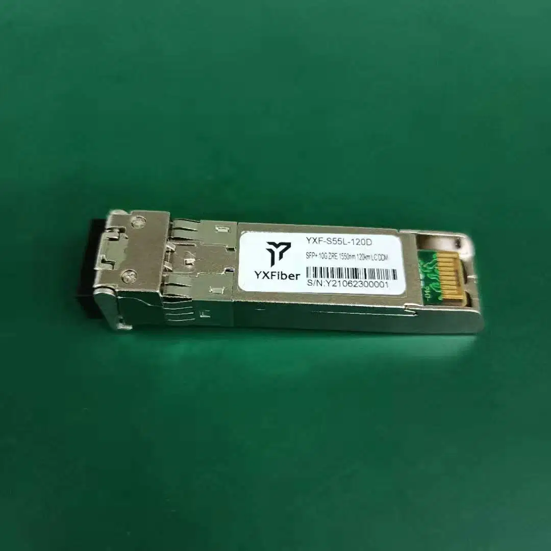 Transceiver SFP+ 10g Dual Fiber Module 1550nm 120km LC Ddm Optic Module