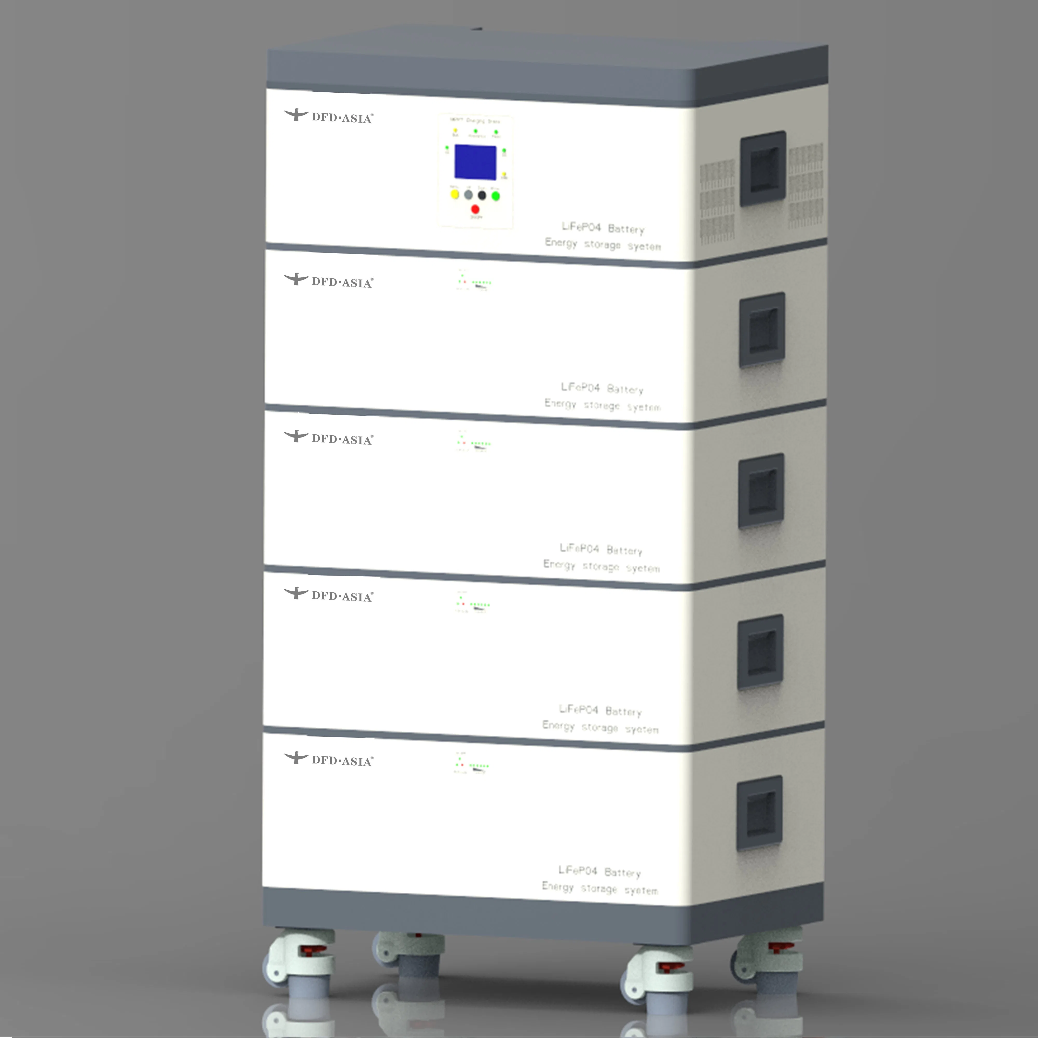 Stacked Lithium Batteries 51.2V 48V 100ah 5kwh Household Energy Storage