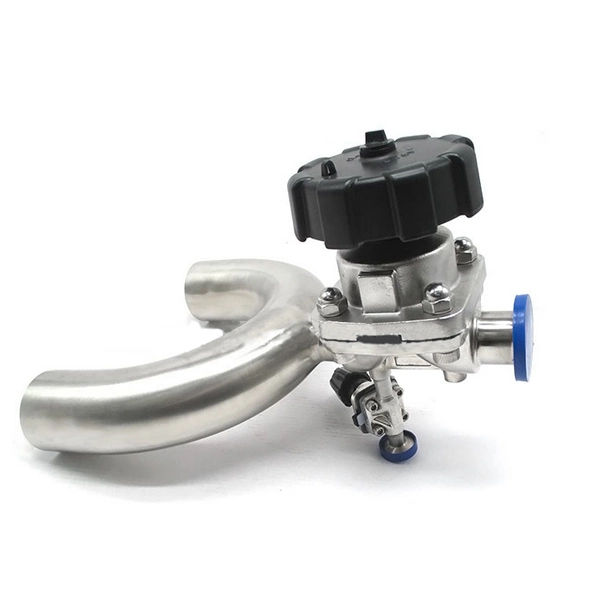 Santiary SS316 U Type Clamped Diaphragm Valves with or Without Sampling Valve