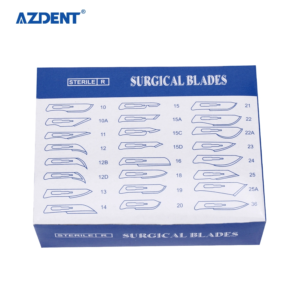 Wholesale/Supplier Price Azdent Stainless Steel Dental Surgical Blades for Sale 10#