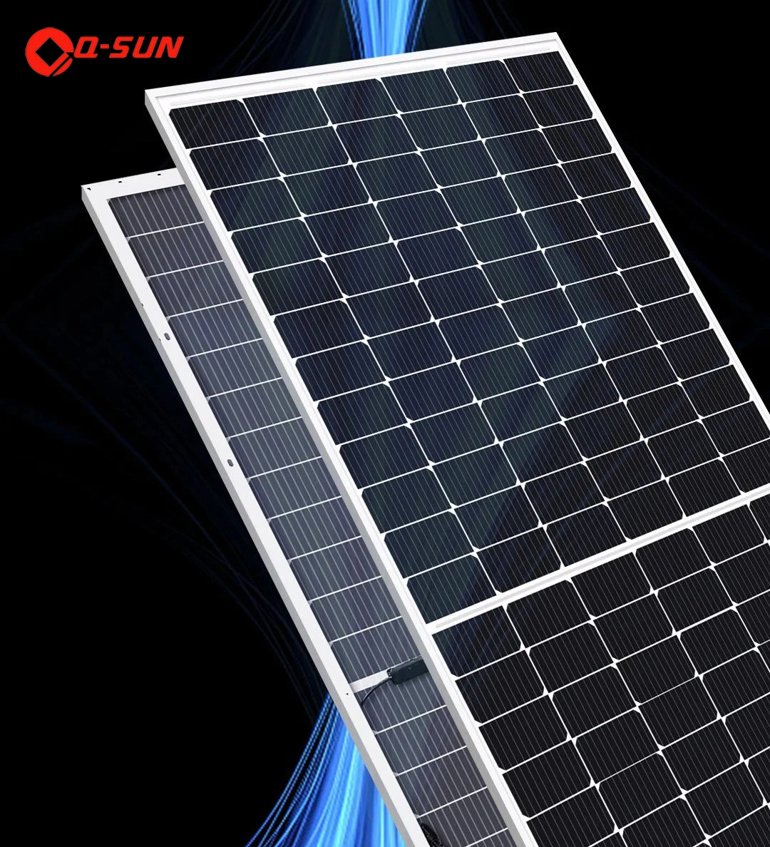 All Black Monocrystalline Silicon Solar Panel Solar Photovoltaic Glasspv Solar Cell