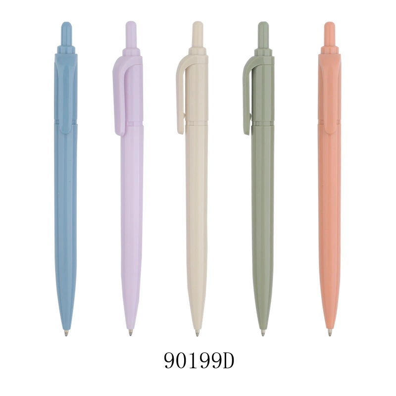 Cheap Promotional Fancy Color Custom Click Advertising Ballpoint Pen