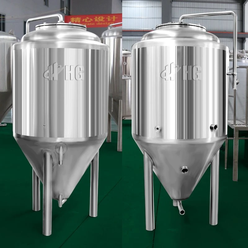 60 Liter 100 Liter 150 Liter 300L Conical Beer Brewing Fermenter Glycol Jacket Cooling Inox Fermentationsbehälter