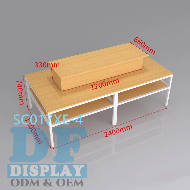 Department Store Display Furniture Cosmetic Store Makeup Display Counter Wooden Nesting Table Cosmetic Display Furniture