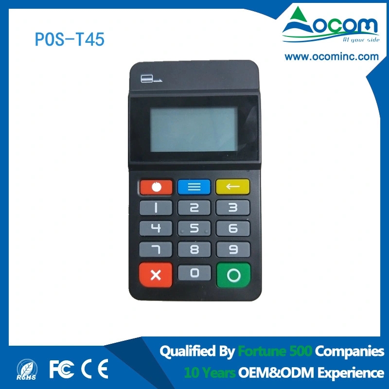 EMV PCI Credit Card Swipe Machine with Pin Pad and Display