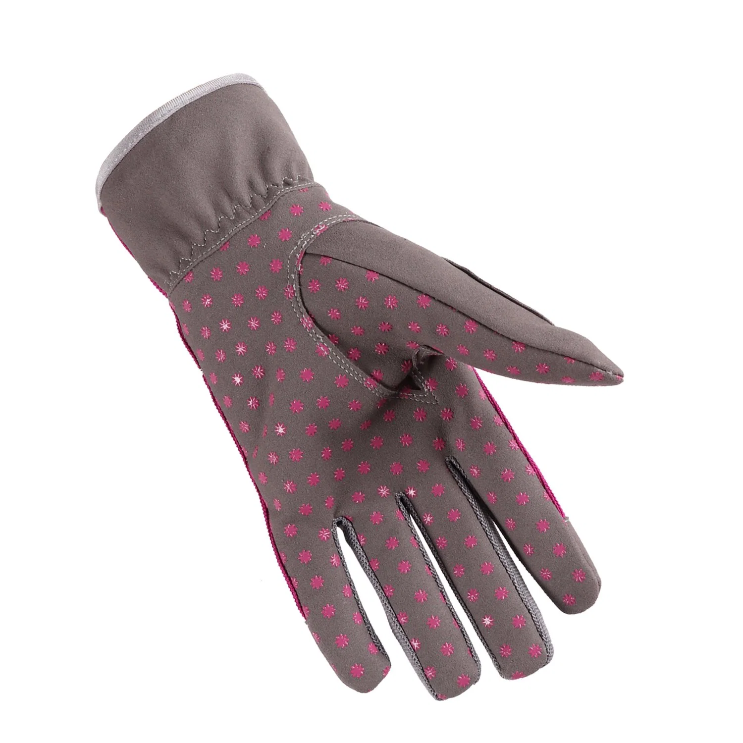 L'impression silicone Anti-Skid triage de la sécurité des travaux de jardinage en cuir synthétique lavable Rose Gants d'élagage personnalisé