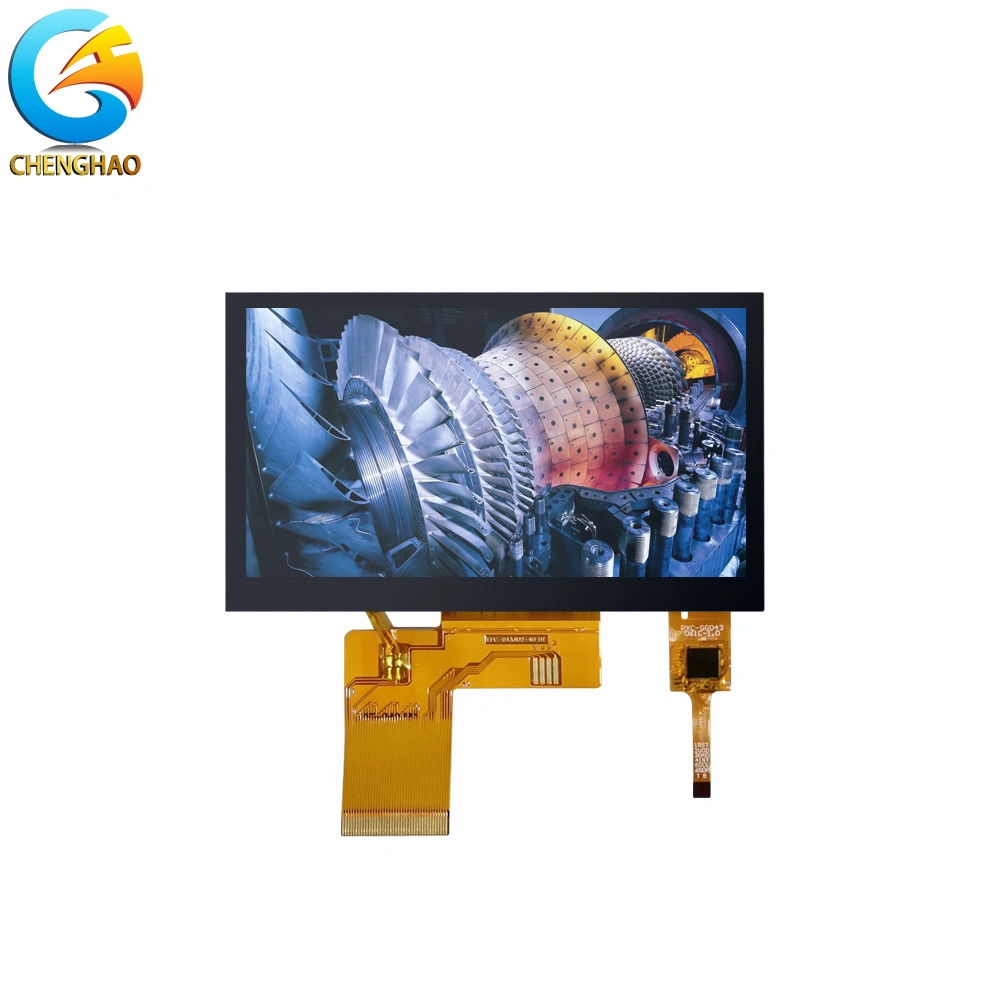 OEM Customization I2c Capacitive Touch Panel 4.3 Inch High Brightness IPS TFT