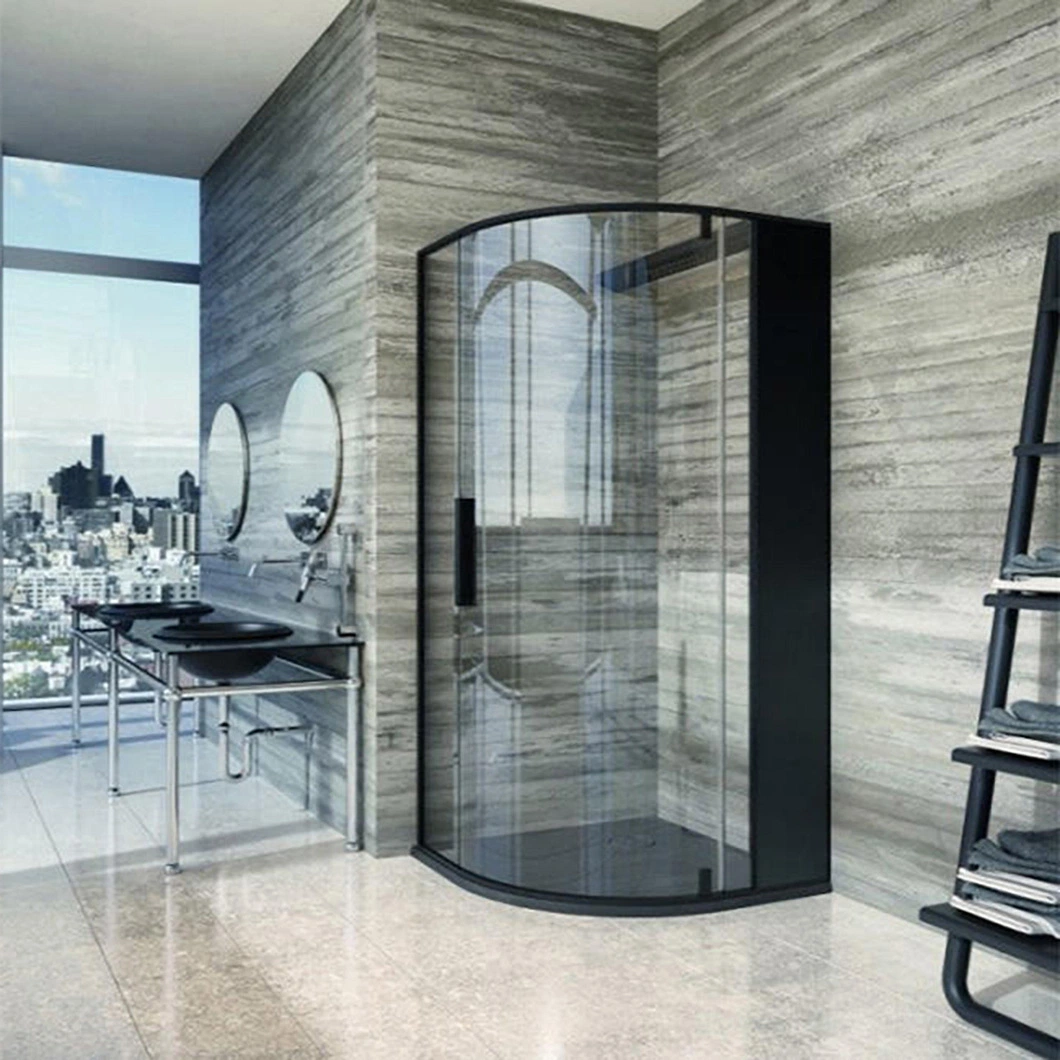 Qian Yan 42 Inch Hinged Shower Cubicles China Home Stainless Steel Ultra Luxury Frameless Shower Room Practical Luxury 304 Material Shower Enclosure