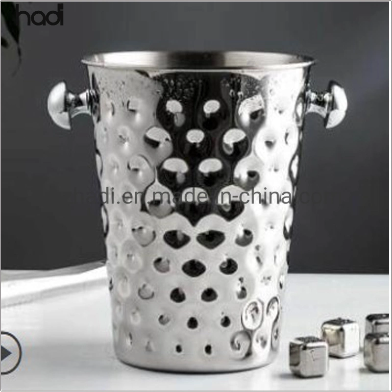 Cater Equip Buffet Hotel Stainless Steel Champagne Ice Bucket Table Top Copper Gold Ice Bucket Luxury Large Ice Bucket Custom Cheap Wholesale/Supplier Price Ice Buckets